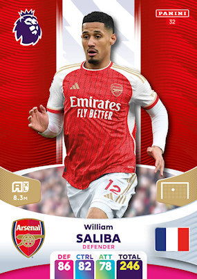 Saliba (Arsenal - Defender) - Adrenalyn XL 2024