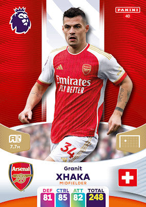 Xhaka (Arsenal - Midfielder) - Adrenalyn XL 2024