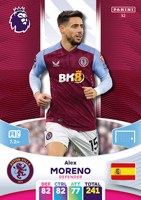 Moreno (Aston Villa - Defender) - Adrenalyn XL 2024