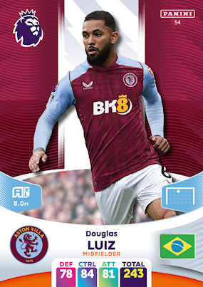 Luiz (Aston Villa - Midfielder) - Adrenalyn XL 2024