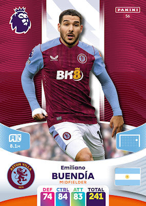 Buendia (Aston Villa - Midfielder) - Adrenalyn XL 2024
