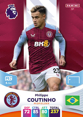 Coutinho (Aston Villa - Midfielder) - Adrenalyn XL 2024