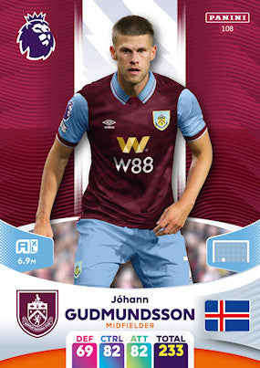 Gudmundsson (Burnley - Midfielder) - Adrenalyn XL 2024