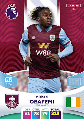 Obafemi (Burnley - Forward) - Adrenalyn XL 2024