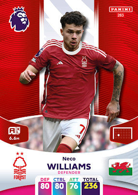Williams (Nottingham Forest - Defender) - Adrenalyn XL 2024