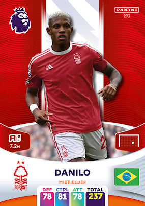 Danilo (Nottingham Forest - Midfielder) - Adrenalyn XL 2024