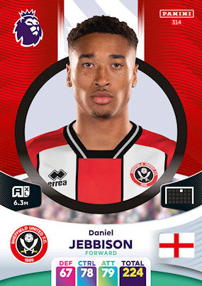 Jebbison (Sheffield United - Forward) - Adrenalyn XL 2024