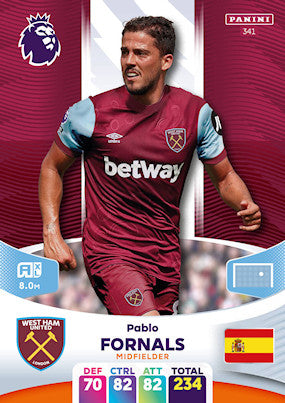 Fornals (West Ham United - Midfielder) - Adrenalyn XL 2024