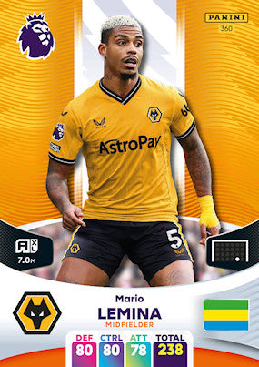Lemina (Wolverhampton Wanderers - Midfielder) - Adrenalyn XL 2024