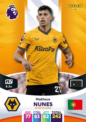 Nunes (Wolverhampton Wanderers - Midfielder) - Adrenalyn XL 2024