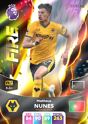 Nunes (Wolverhampton Wanderers - Fire) - Adrenalyn XL 2024