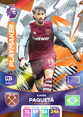 Paqueta (West Ham United - Playmaker) - Adrenalyn XL 2024
