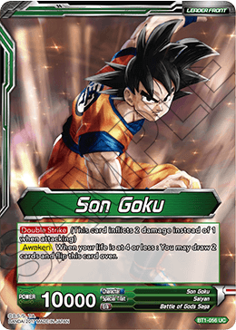 Son Goku // Super Saiyan God Son Goku BT1-056