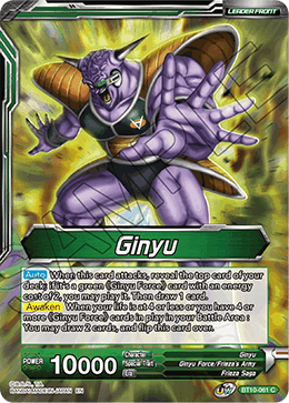 Ginyu // Ginyu, New Leader of the Force BT10-061