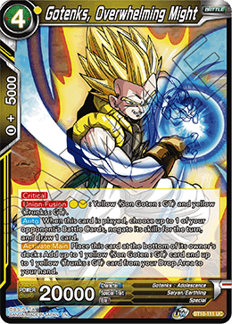 Gotenks, Overwhelming Might BT10-111