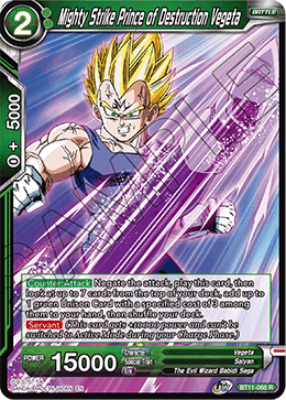 Mighty Strike Prince of Destruction Vegeta BT11-068