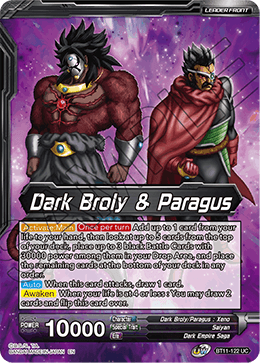 Dark Broly & Paragus // Dark Broly & Paragus, the Corrupted BT11-122