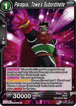 Paragus, Towa's Subordinate BT11-136