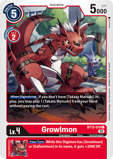Growlmon BT12-010