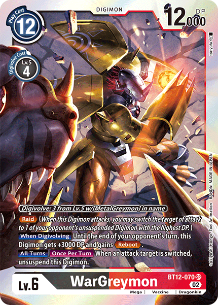 WarGreymon BT12-070