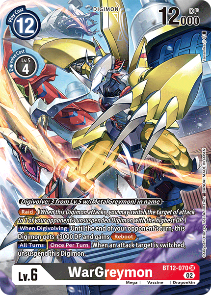 WarGreymon BT12-070 (Alternate Art)