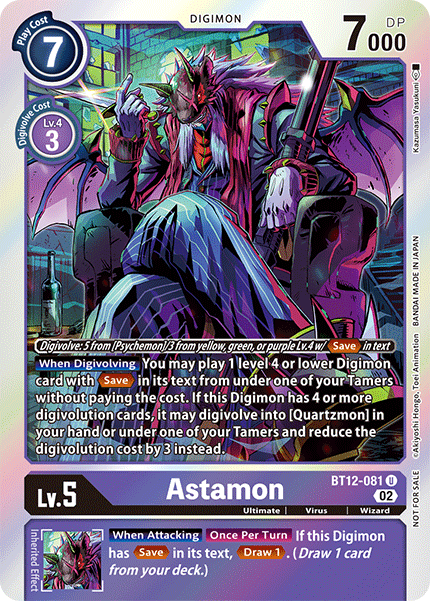 Astamon BT12-081 (Box Topper)