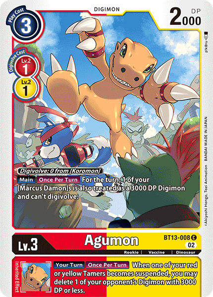 Agumon BT13-008