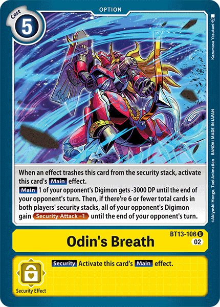 Odin's Breath BT13-106