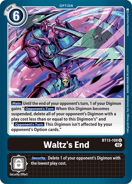 Waltz's End BT13-108