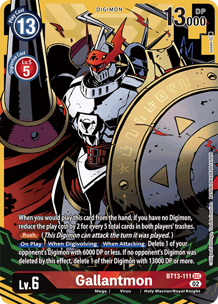 Gallantmon BT13-111 (Alternate Art)