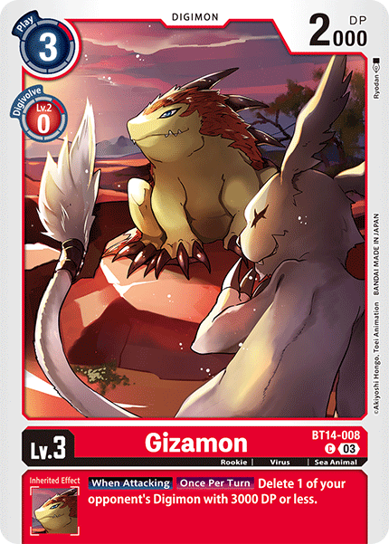 Koromon BT14-001 U – Digimon Card Game – Blast Ace – Red Digi-Egg – Near Mint