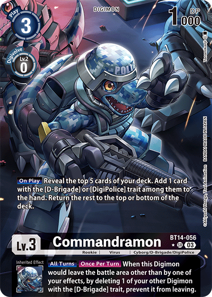 Commandramon BT14-056 (Alternate Art)