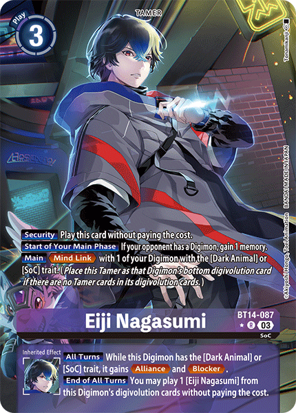 Eiji Nagasumi BT14-087 (Alternate Art)