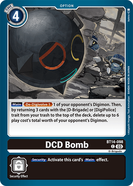 DCD Bomb BT14-098