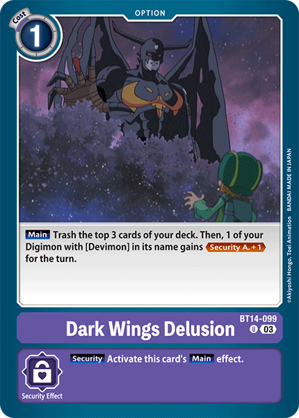 Dark Wing's Delusion BT14-099