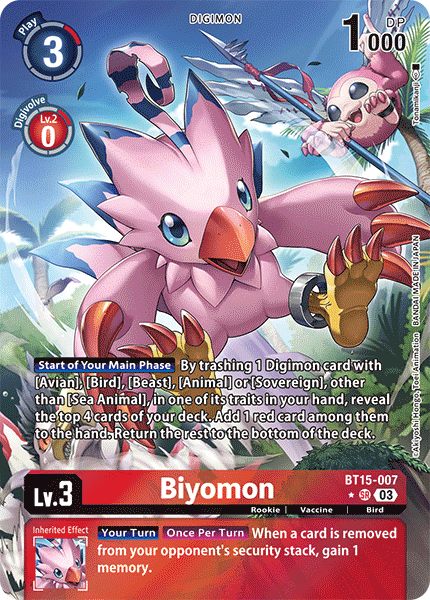Biyomon BT15-007 (Alternate Art)