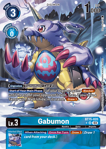 Gabumon BT15-020 (Alternate Art)