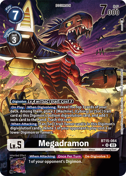 Megadramon BT15-064 (Alternate Art)
