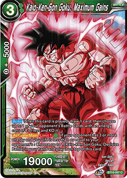 Kaio-Ken Son Goku, Maximum Gains BT15-067