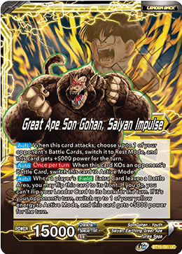Son Gohan // Great Ape Son Gohan, Saiyan Impulse BT15-091