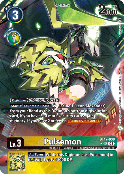 Pulsemon BT17-030 (Alternate Art)