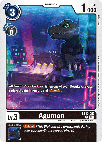 Agumon BT17-052