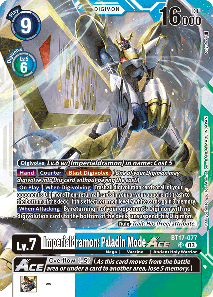 Imperialdramon: Paladin Mode ACE BT17-077