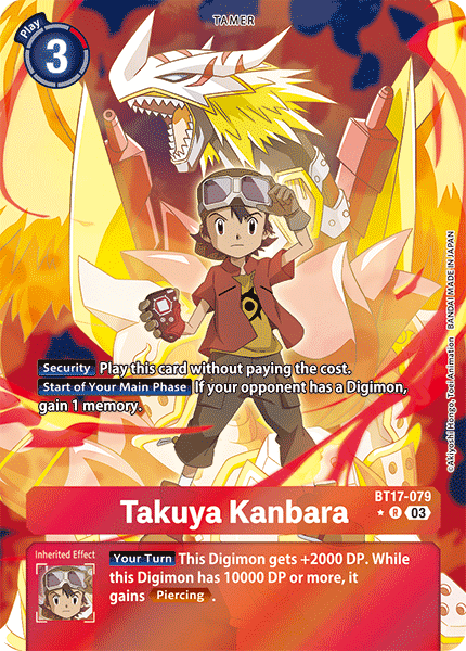 Takuya Kanbara BT17-079 (Alternate Art)