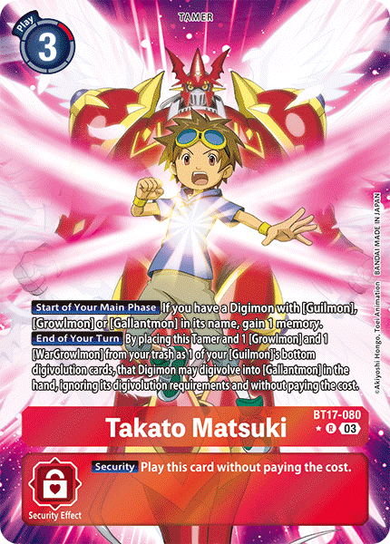 Takato Matsuki BT17-080 (Alternate Art)