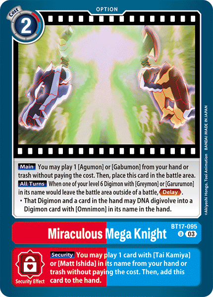 Miraculous Mega Knight BT17-095