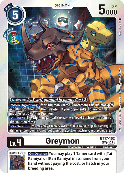 Greymon BT17-102