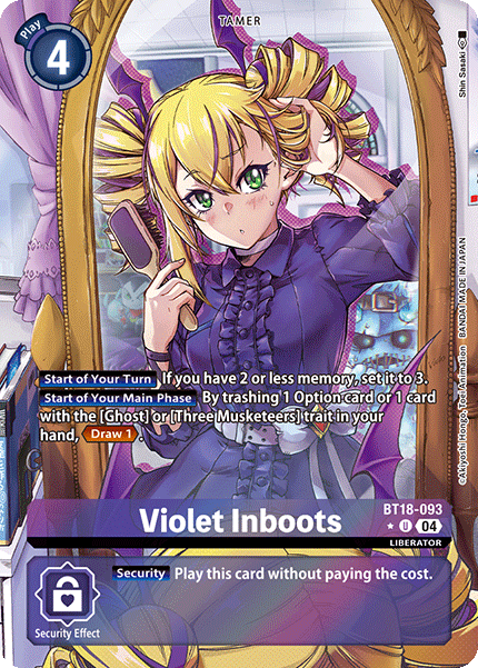 Violet Inboots BT18-093 (Alternate Art)