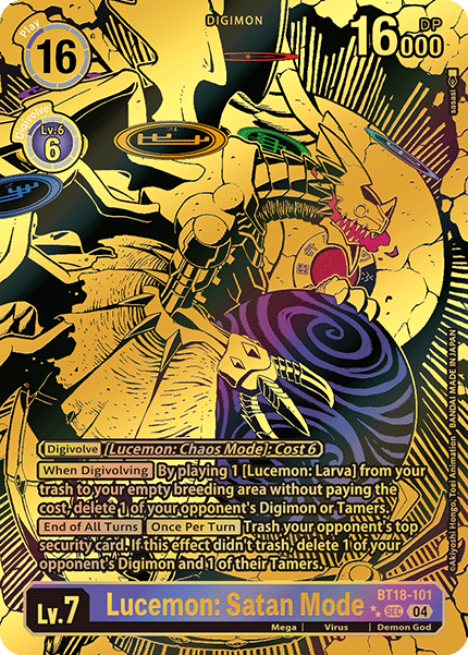 Lucemon: Satan Mode BT18-101 (Alternate Art)2