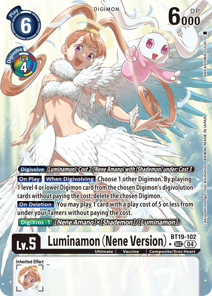 Luminamon (Nene Version) BT19-102 (Alternate Art)